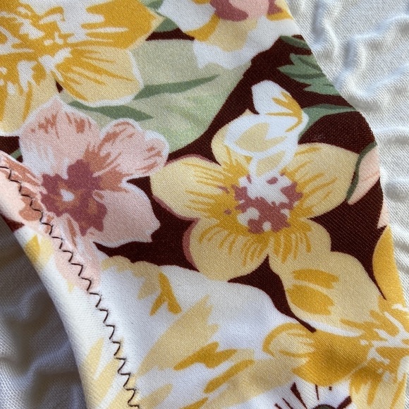 Shade & Shore Women’s Floral Ruffle Bralette Bikini Top Size 34C NWT - Picture 13 of 15